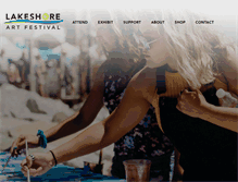 Tablet Screenshot of lakeshoreartfestival.org